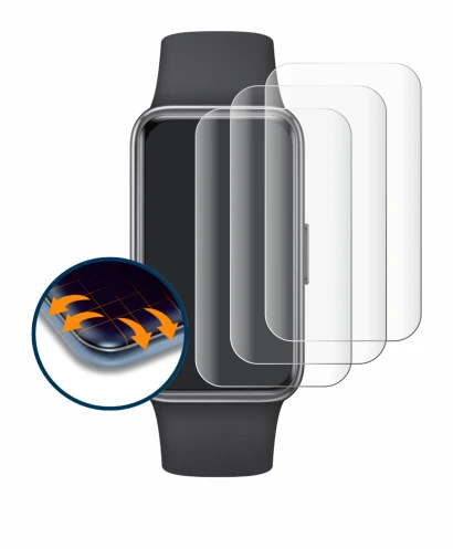 Image of the device Huawei Band 9 with a wide variety of screen protectors.