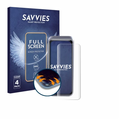 Front side of a product packaging with the brand logo Savvies. Next to it is the device Anker Prime 20000 shown with the corre