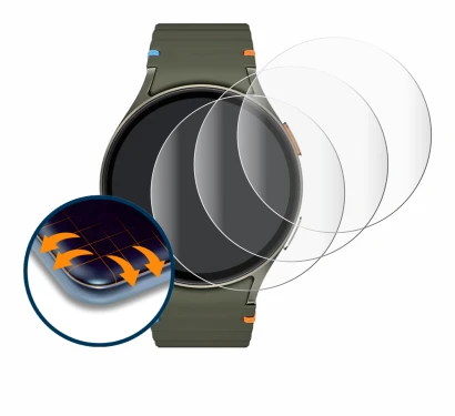Image of the device Samsung Galaxy Watch 7 (44 mm) with a wide variety of screen protectors.
