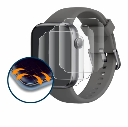 Image of the device AcclaFit P5 1.85" with a wide variety of screen protectors.