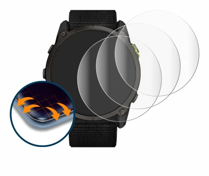 Image of the device Garmin Enduro 3 with a wide variety of screen protectors.