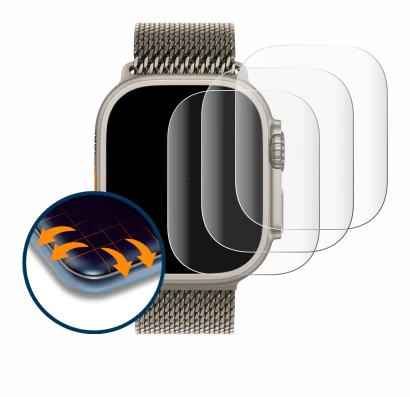 Image of the device Apple Watch Ultra 3 (49 mm) with a wide variety of screen protectors.