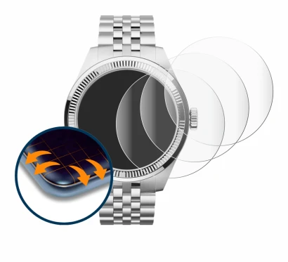 Image of the device Withings ScanWatch Nova Brilliant (39 mm) with a wide variety of screen protectors.