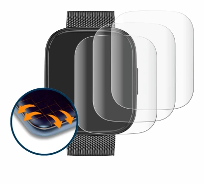 Image of the device Levowatch Doitx 3 with a wide variety of screen protectors.