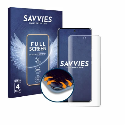 Front side of a product packaging with the brand logo Savvies. Next to it is the device Fossibot S3 Pro shown with the corresp