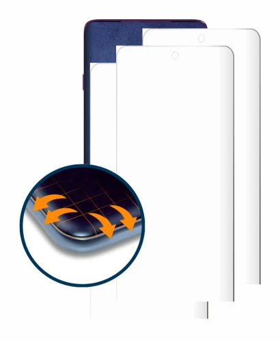 Image of the device Motorola Edge 60 Pro with a wide variety of screen protectors.