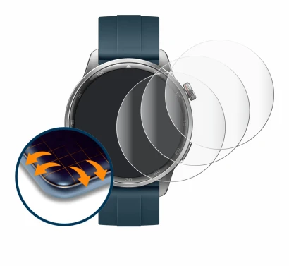 Image of the device realme Watch S2 with a wide variety of screen protectors.