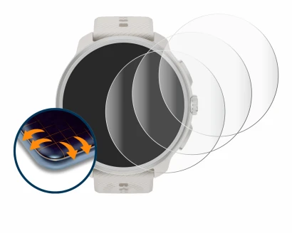 Image of the device Suunto Race 2 with a wide variety of screen protectors.