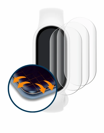 Image of the device Xiaomi Smart Band 10 Ceramic Edition with a wide variety of screen protectors.