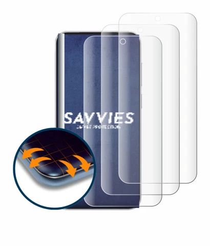 Image of the device Vivo X300 Pro with a wide variety of screen protectors.
