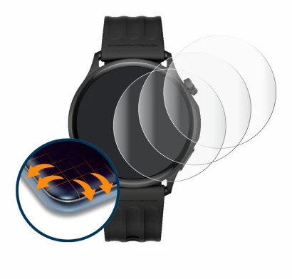 Image of the device OnePlus Watch Lite with a wide variety of screen protectors.