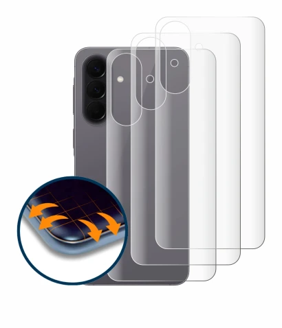 Image of the device Samsung Galaxy A57 5G (Back) with a wide variety of screen protectors.