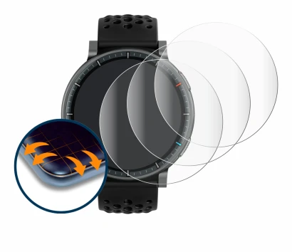 Image of the device Amazfit Active Max with a wide variety of screen protectors.
