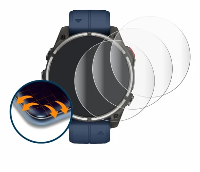Image of the device Garmin quatix 8 Pro (47 mm) with a wide variety of screen protectors.