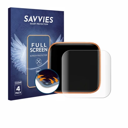 Front side of a product packaging with the brand logo Savvies. Next to it is the device Anker Nano Charger 45W shown with the 