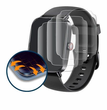 Image of the device Gydom IDW28 1.85" with a wide variety of screen protectors.