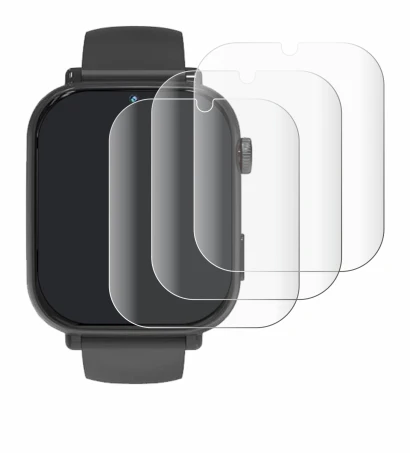 Image of the device Pthtechus A22 with a wide variety of screen protectors.