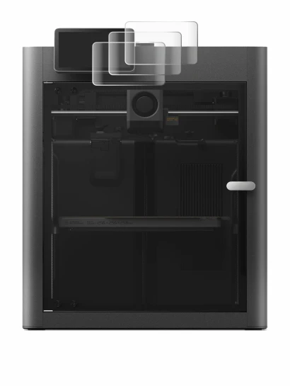 Image of the device Bambu Lab X2D with a wide variety of screen protectors.