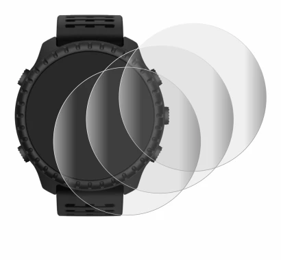Image of the device Suunto Core 2 with a wide variety of screen protectors.