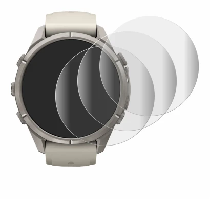 Image of the device Garmin Fenix 9 Pro (43 mm) with a wide variety of screen protectors.