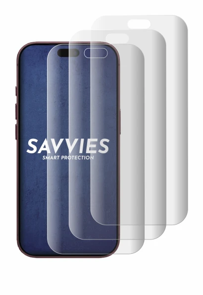 Image of the device Apple iPhone 18 Pro with a wide variety of screen protectors.