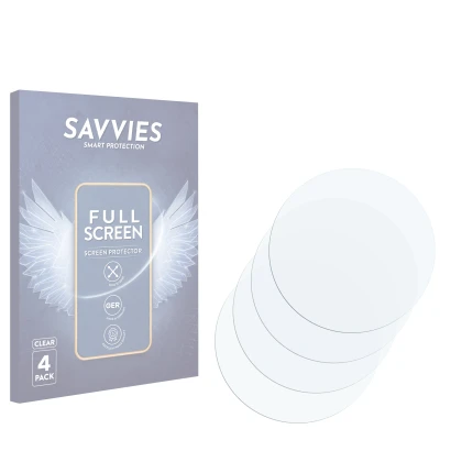 Front side of a product packaging with the brand logo Savvies. Next to it is the corresponding screen protector.