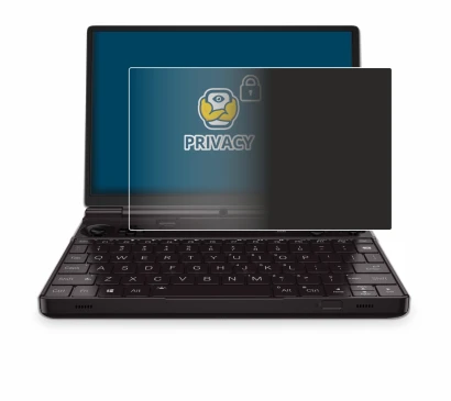 Image of the device GPD Win Max 2 with a wide variety of screen protectors.