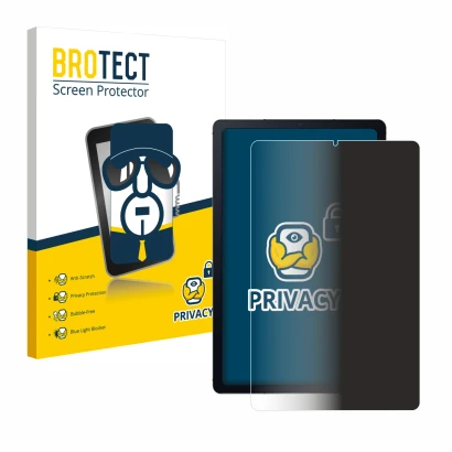 Front side of a product packaging with the brand logo BROTECT. Next to it is the device Samsung Galaxy Tab S6 Lite WiFi 2024 s