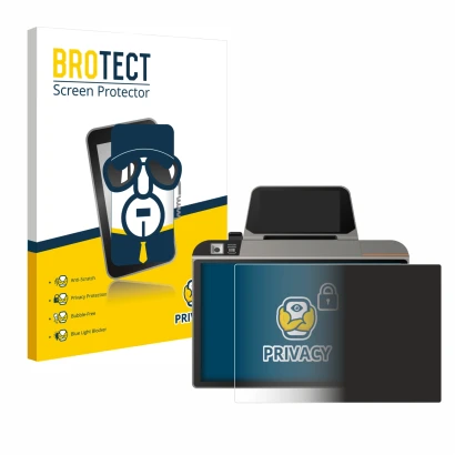 Front side of a product packaging with the brand logo BROTECT. Next to it is the device Sunmi D3 Mini shown with the correspon