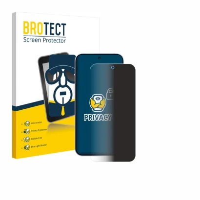 Front side of a product packaging with the brand logo BROTECT. Next to it is the device Oppo Reno 15 shown with the correspond
