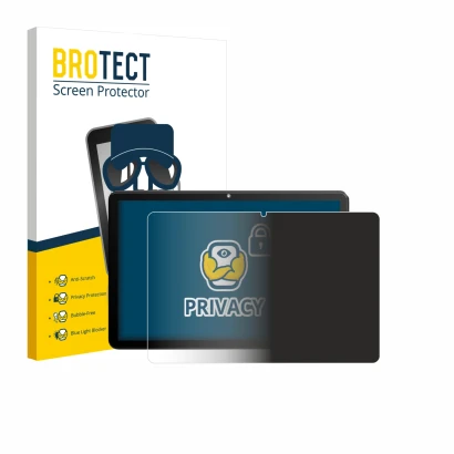 Front side of a product packaging with the brand logo BROTECT. Next to it is the device Rebecco Z50 10.1