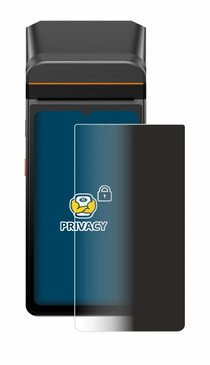 Image of the device Sunmi V3 A13 with a wide variety of screen protectors.