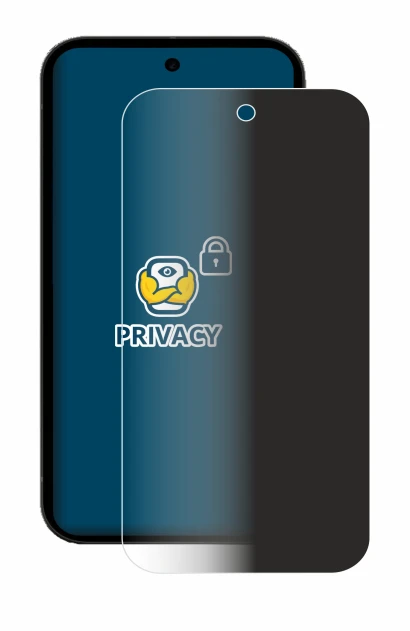 Image of the device Google Pixel 10a with a wide variety of screen protectors.