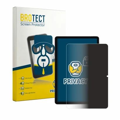Front side of a product packaging with the brand logo BROTECT. Next to it is the device Xiaomi Redmi Pad 2 SE shown with the c