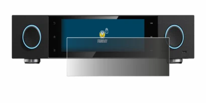 Image of the device FiiO S15 with a wide variety of screen protectors.