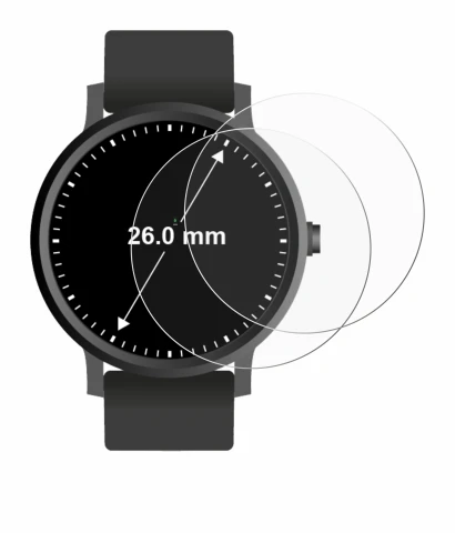 Image of the device Watches (Circular, ø: 26 mm) with a wide variety of screen protectors.