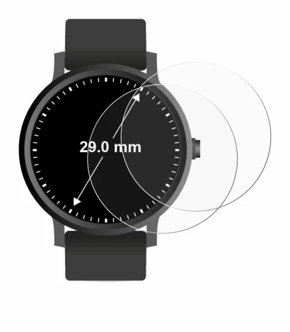 Image of the device Watches (Circular, ø: 29 mm) with a wide variety of screen protectors.