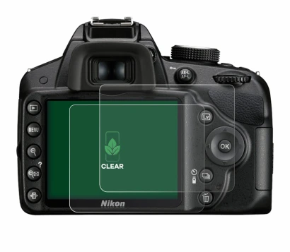 Image of the device Nikon D3200 with a wide variety of screen protectors.