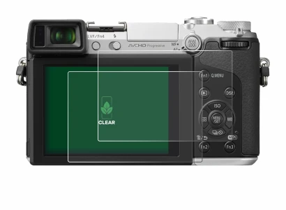 Image of the device Panasonic Lumix DMC-GX7 with a wide variety of screen protectors.