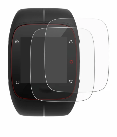 Image of the device Polar M400 with a wide variety of screen protectors.