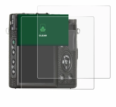 Image of the device Fujifilm X10 with a wide variety of screen protectors.