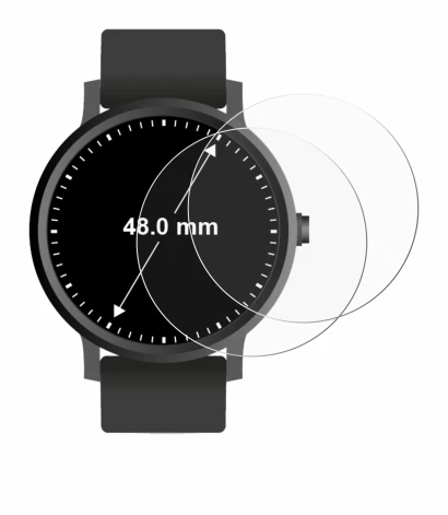 Image of the device Watches (Circular, ø: 48 mm) with a wide variety of screen protectors.