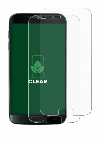 Image of the device Samsung Galaxy S7 with a wide variety of screen protectors.