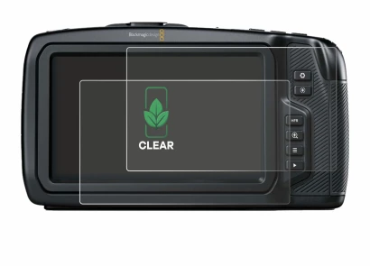 Image of the device Blackmagic Pocket Cinema Camera 4K with a wide variety of screen protectors.