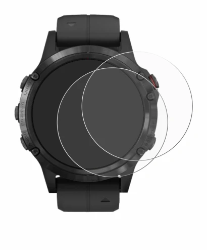 Image of the device Garmin Fenix 5 Plus (47 mm) with a wide variety of screen protectors.