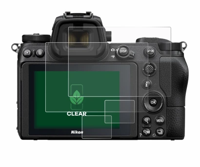 Image of the device Nikon Z 6 with a wide variety of screen protectors.