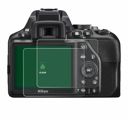 Image of the device Nikon D3500 with a wide variety of screen protectors.