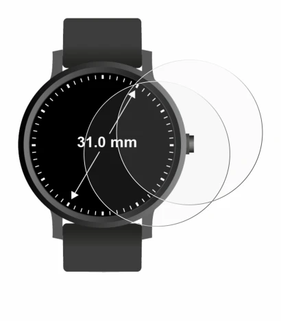 Image of the device Circular Displays (ø: 31 mm) with a wide variety of screen protectors.