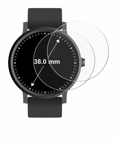 Image of the device Circular Displays (ø: 38 mm) with a wide variety of screen protectors.