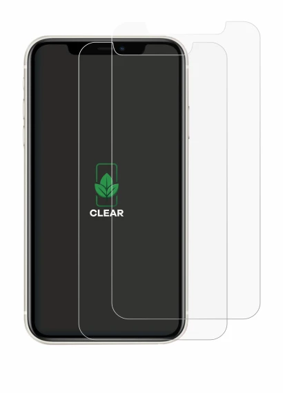 Image of the device Apple iPhone 11 with a wide variety of screen protectors.